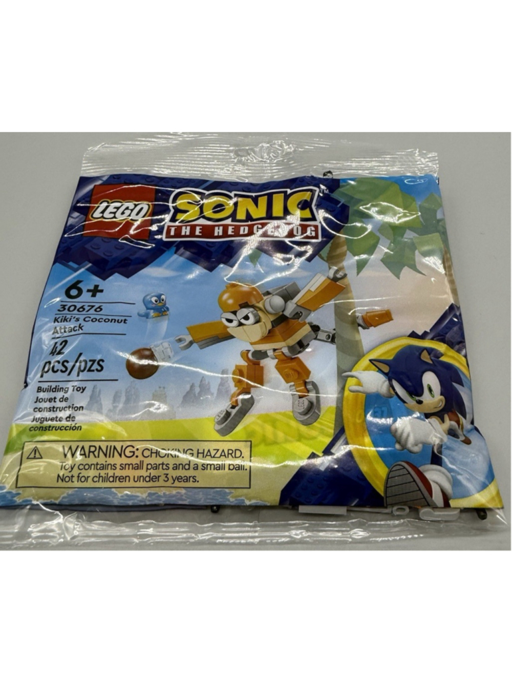 LEGO Retired Sonic Kiki's Coconut Attack Polybag Set 30676 42 pcs Ages 6+ LE